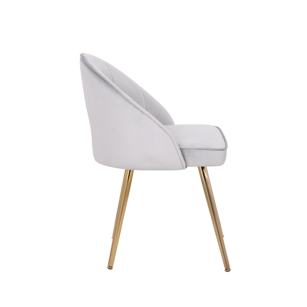 Porthos Home Daija Velvet Dining Chairs with Gold Legs