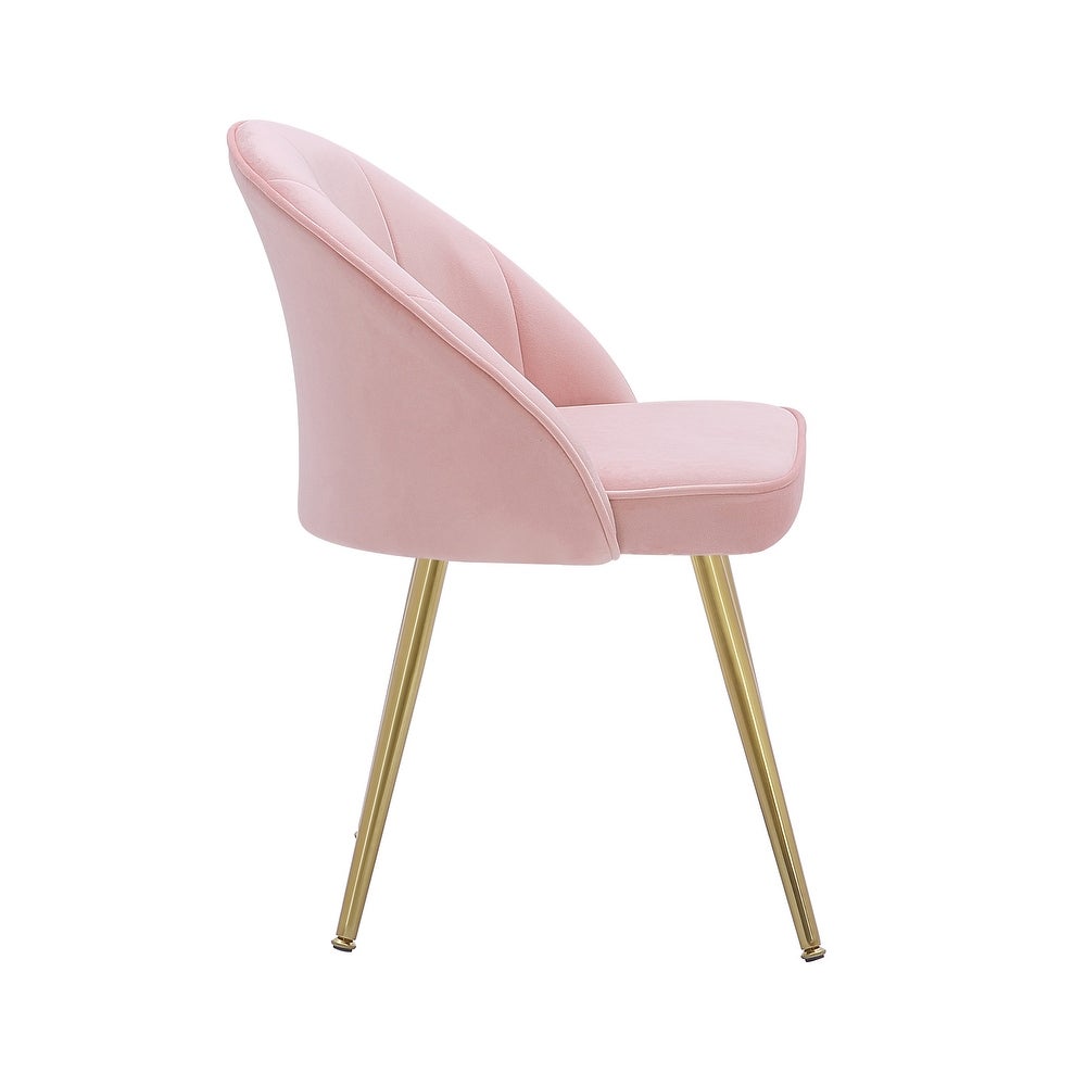 Porthos Home Daija Velvet Dining Chairs with Gold Legs