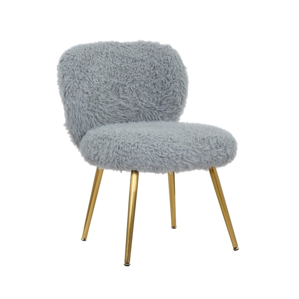 Porthos Home Hazel Dining Chairs, Plush Upholstery, Gold Metal Legs