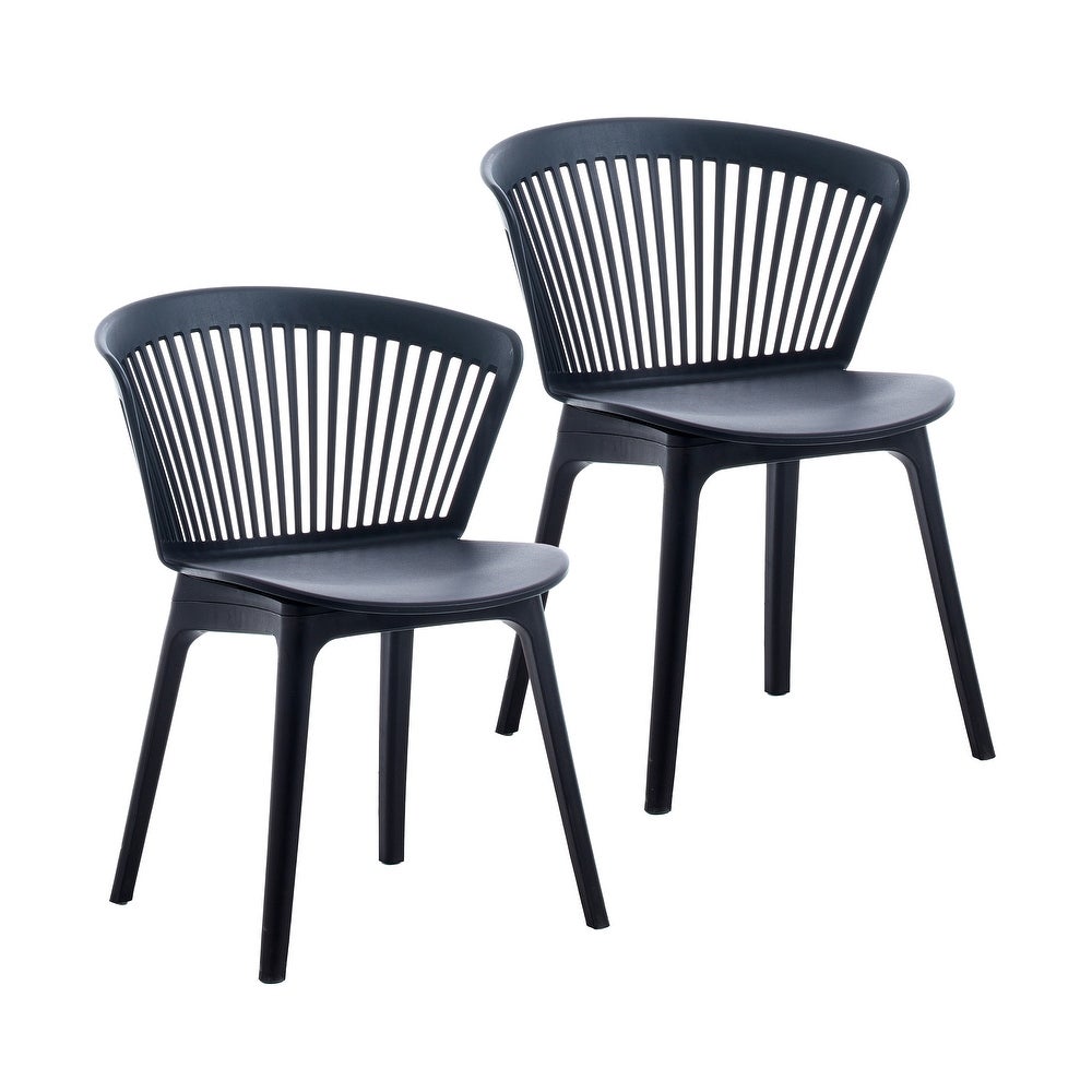 Porthos Home Nova Stackable Dining Chairs Set Of 2, Overall Plastic