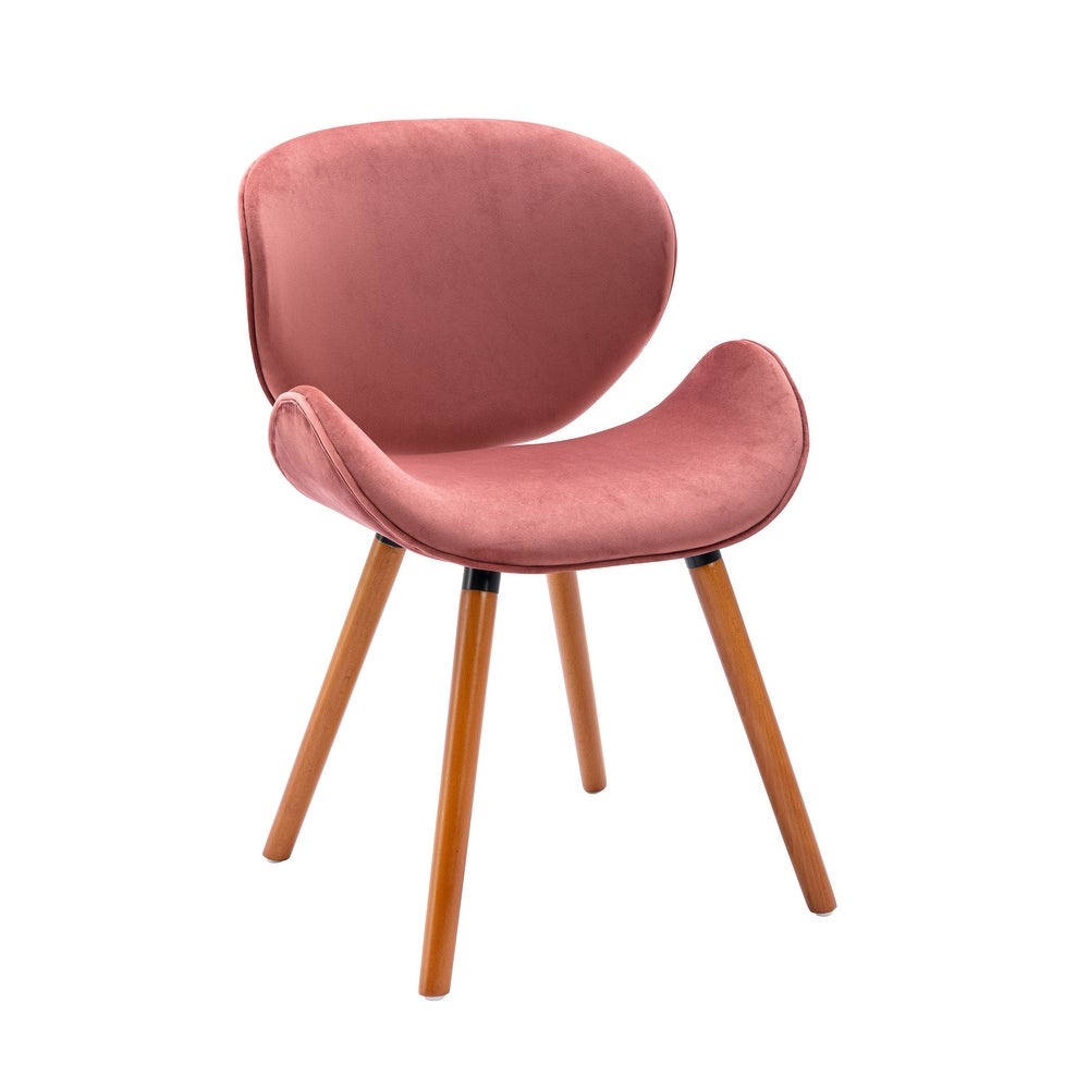 Porthos Home Vigo Dining Chair, Velvet Seat & Back, Beechwood Legs