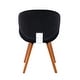 Porthos Home Vigo Dining Chair, Velvet Seat & Back, Beechwood Legs