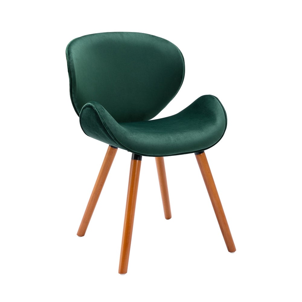 Porthos Home Vigo Dining Chair, Velvet Seat & Back, Beechwood Legs