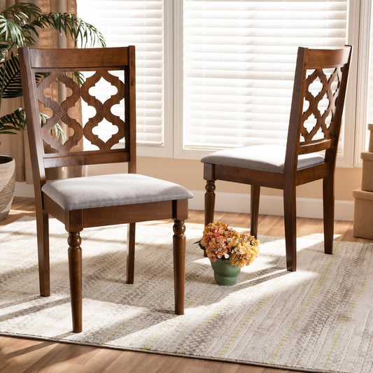 Ramiro Modern and Contemporary Transitional 2-PC Dining Chair Set