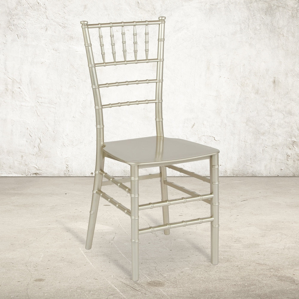 Resin Stackable Chiavari Chair - 15"W x 18.75"D x 35"H