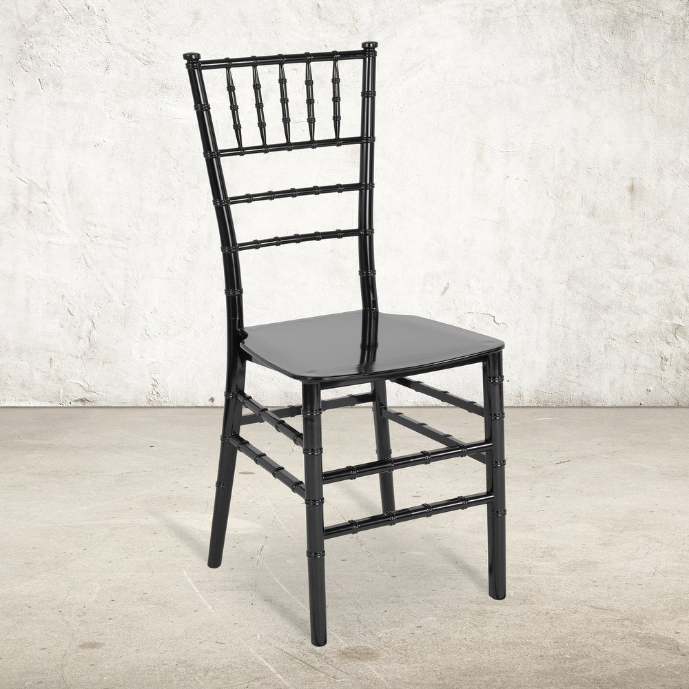 Resin Stackable Chiavari Chair - 15"W x 18.75"D x 35"H