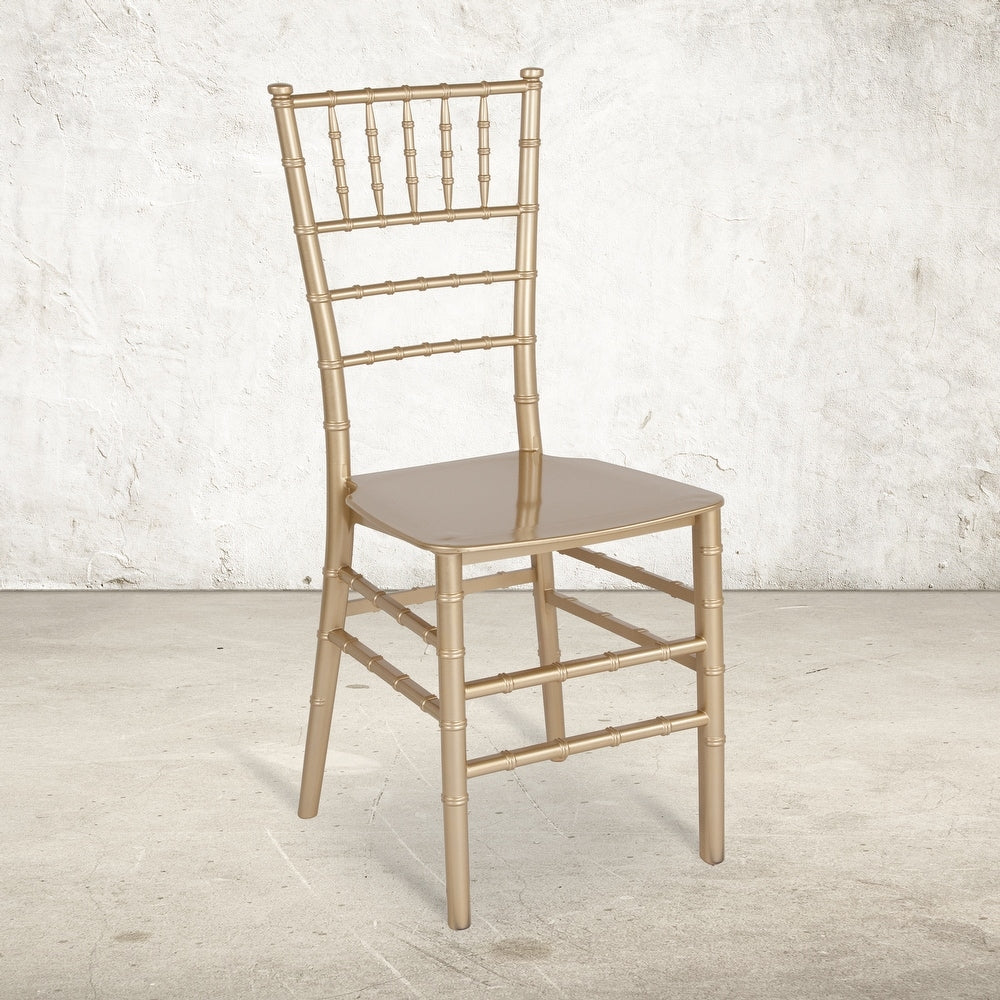 Resin Stackable Chiavari Chair - 15"W x 18.75"D x 35"H