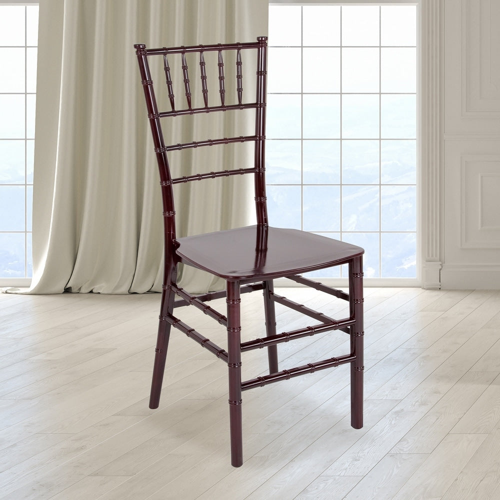 Resin Stackable Chiavari Chair - 15"W x 18.75"D x 35"H