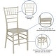 Resin Stackable Chiavari Chair - 15"W x 18.75"D x 35"H