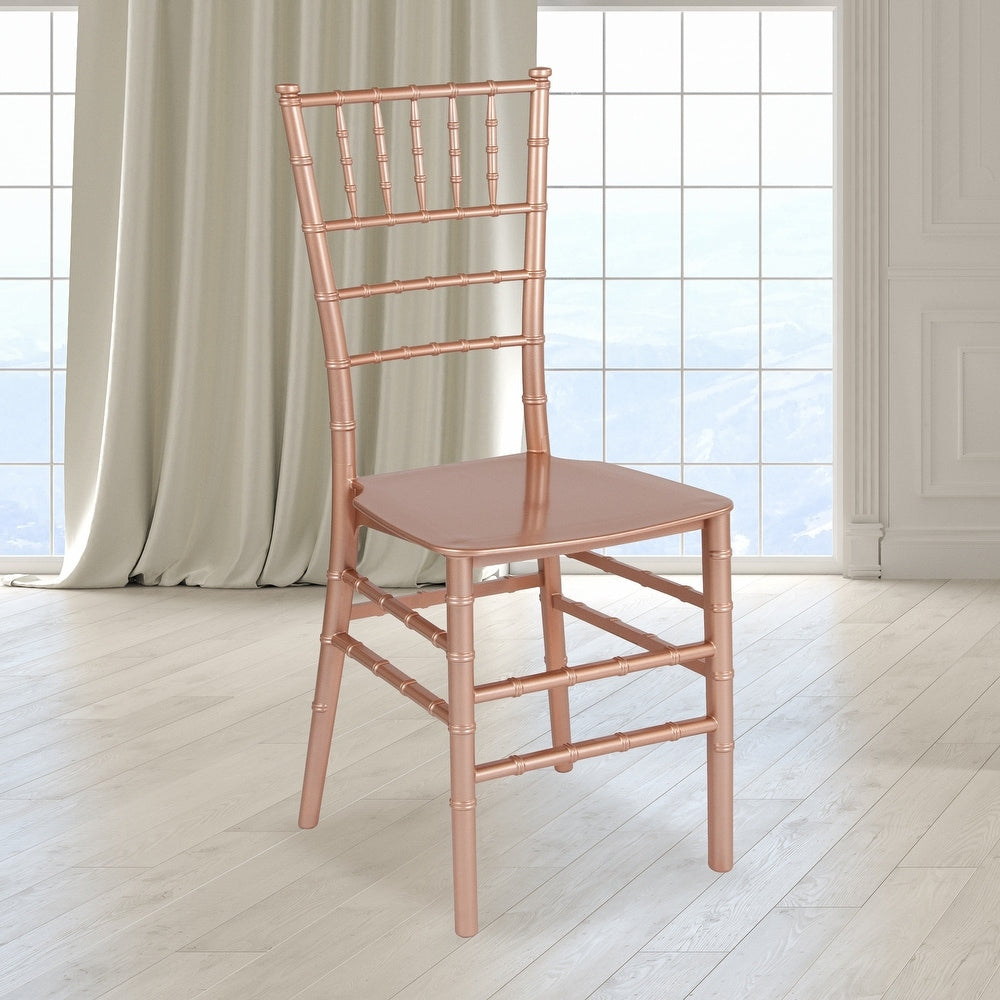 Resin Stackable Chiavari Chair - 15"W x 18.75"D x 35"H