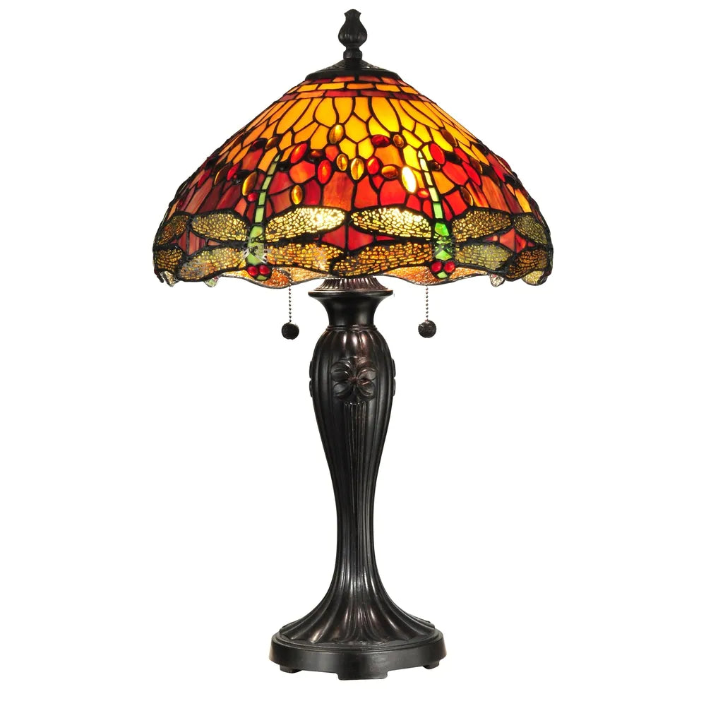 Reves Dragonfly Tiffany Table Lamp