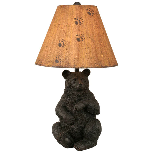 Rustic Sitting Bear Table Lamp