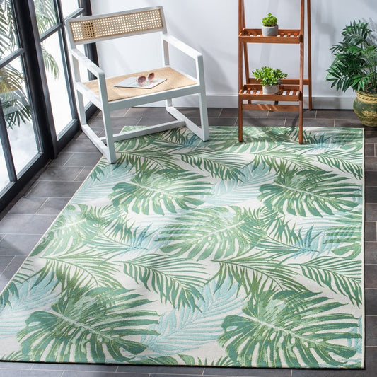 Barbados Asimina Tropical Indoor/ Outdoor Patio Backyard Soft Rug