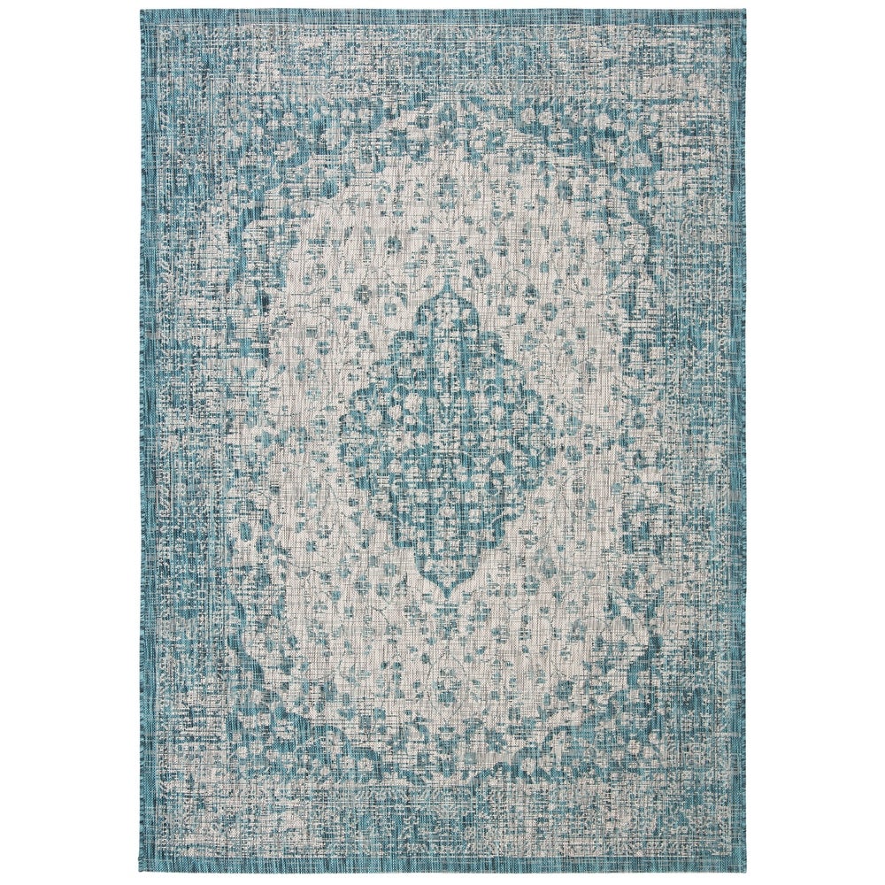 Courtyard Suzann Indoor/ Outdoor Patio Backyard Soft Rug