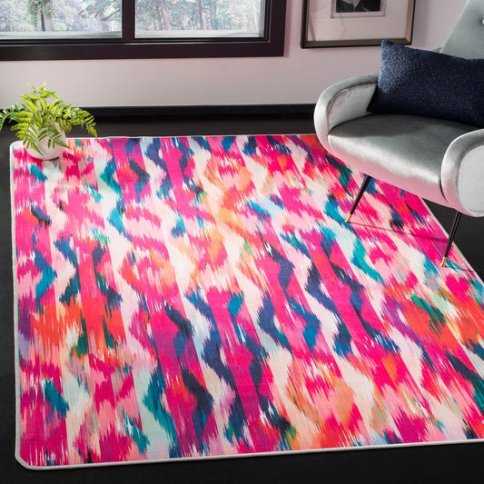 Daytona Geri Graphic Abstract Machine Washable Soft Rug