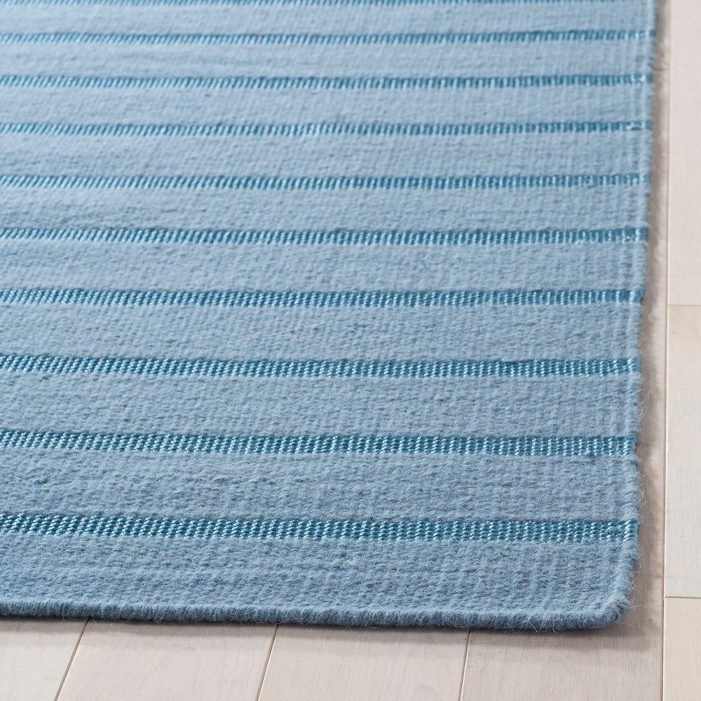 Handmade Flatweave Dhurries Jacalyn Modern Wool Rug