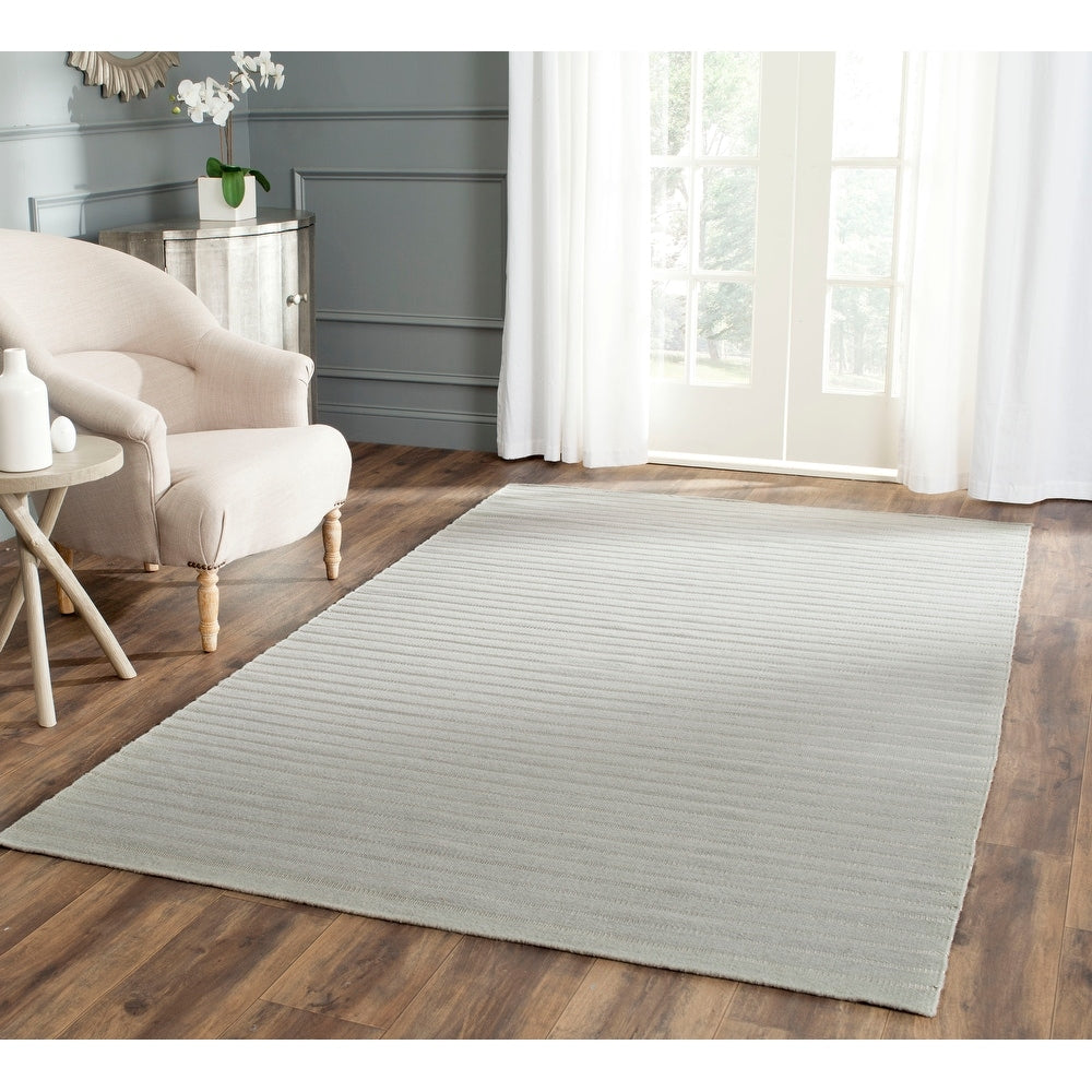 Handmade Flatweave Dhurries Jacalyn Modern Wool Rug