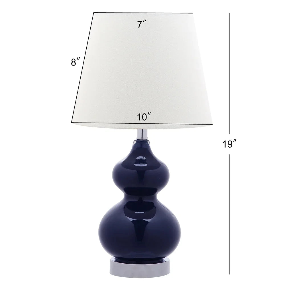 Kids Lighting 18.75-inch Eva Navy Double Mini Table Lamp