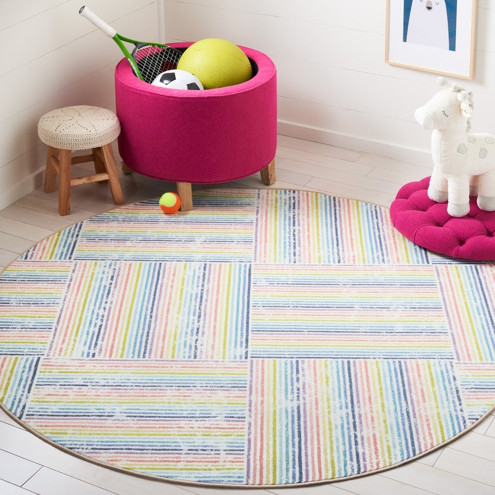 Kids Playhouse Rosarie Machine Washable Soft Area Rug