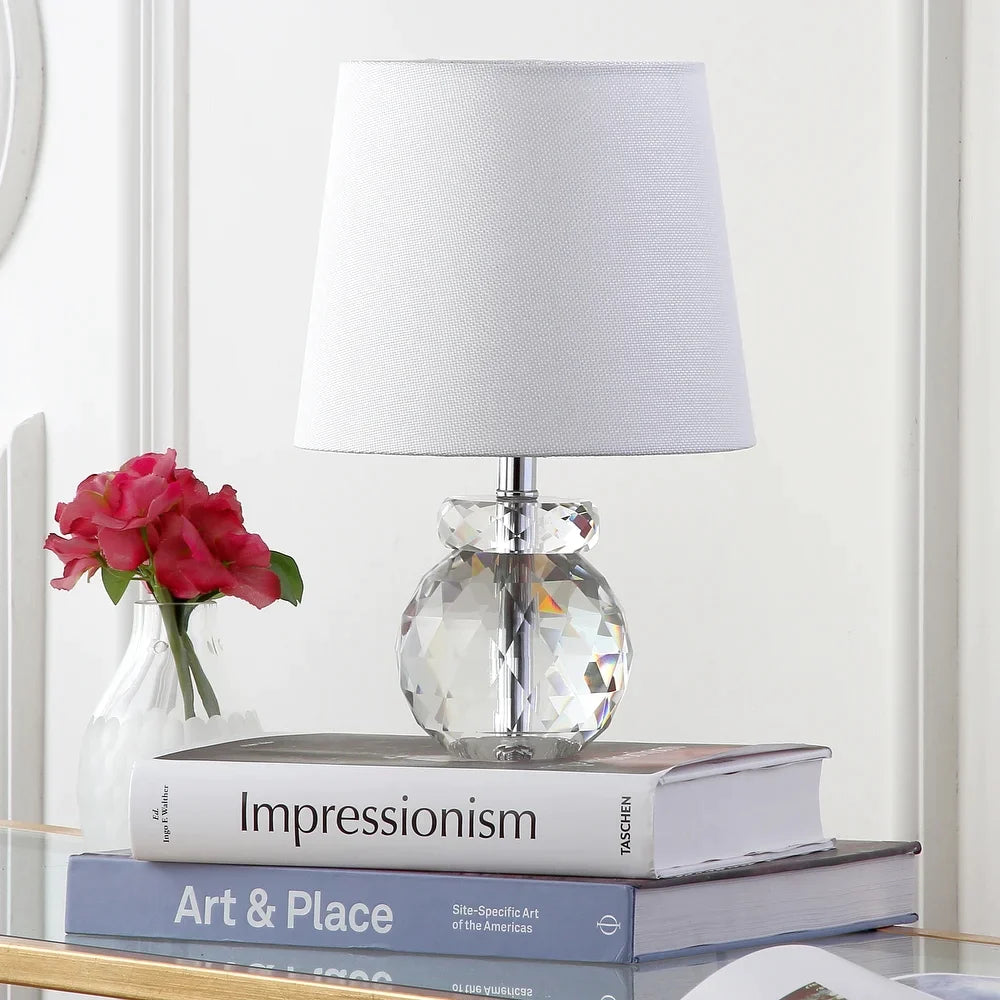 Lighting 13-inch Eunice Crystal Table Lamp - 9"x9"x13"