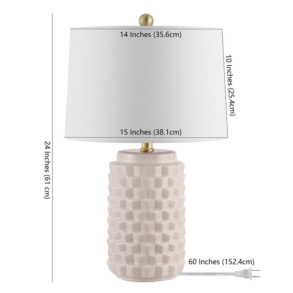 22.5-inch Weldon Ceramic Table Lamp - 15" x 15" x 22.5"