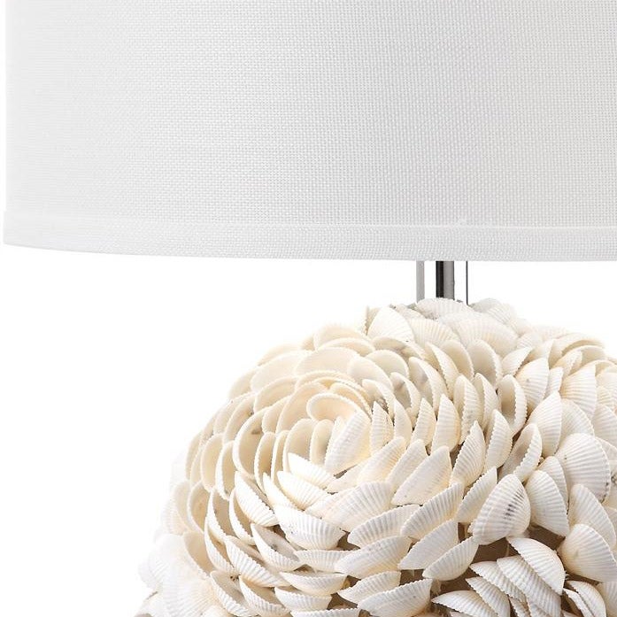 23-inch Pauley White Table Lamp - 16"x16"x23"