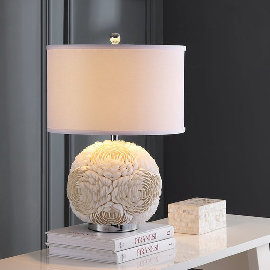 23-inch Pauley White Table Lamp - 16"x16"x23"