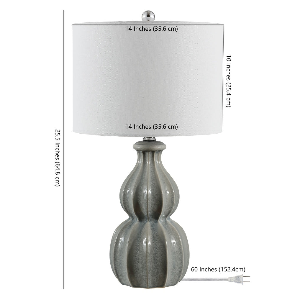 24.5-inch Wade Ceramic Table Lamp - 14" x 14" x 24.5"