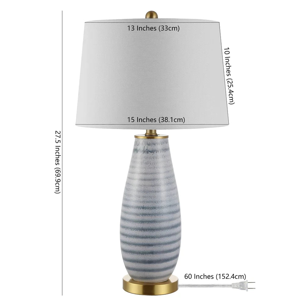 Lighting 26.5-inch Eliana Glass Table Lamp - 15" x 15" x 26.5"