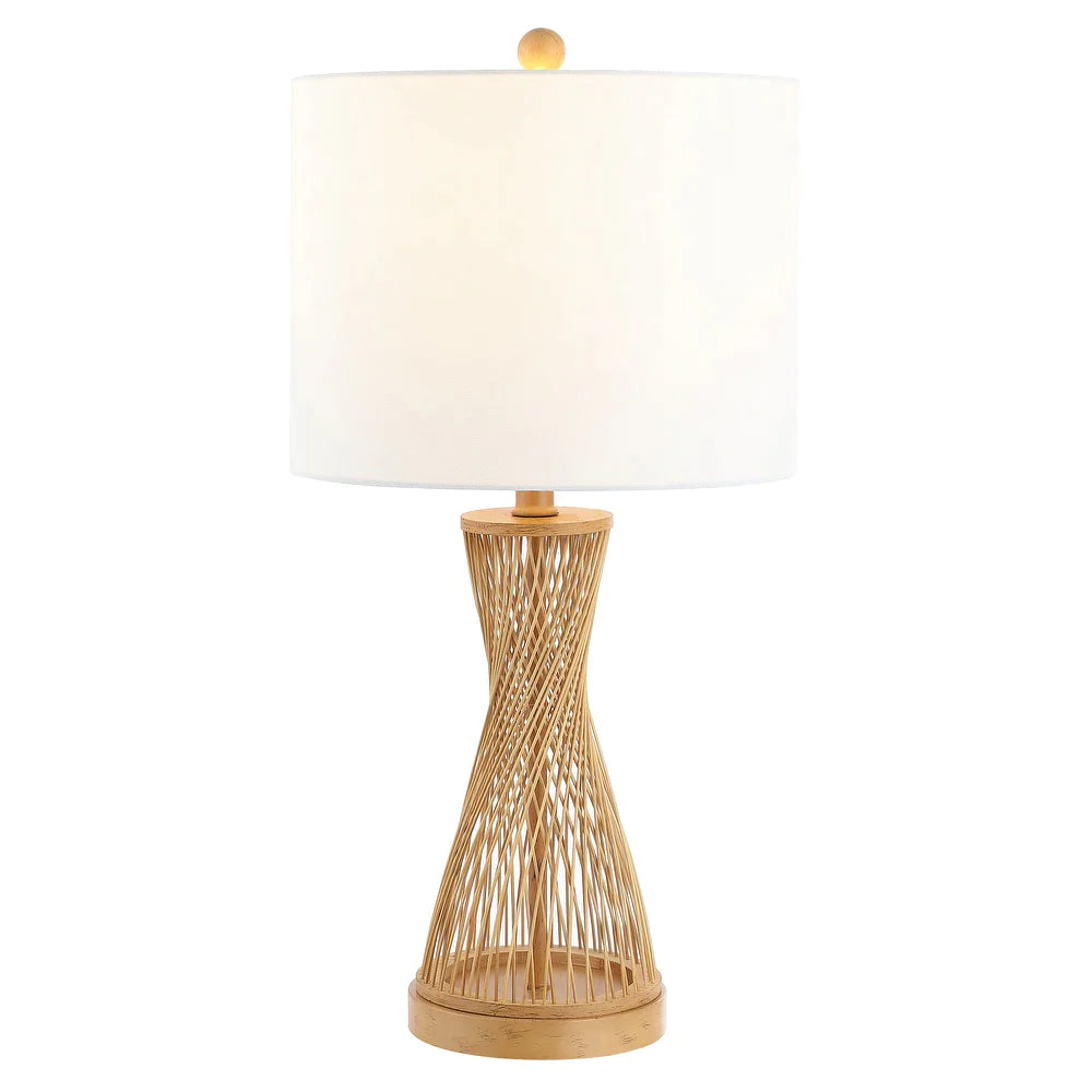 Lighting Magnus Natural Bamboo 26-inch LED Table Lamp - 13" W x 13" L x 25.5" H