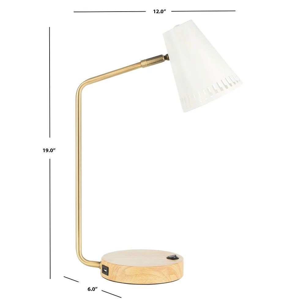 Lighting Veda Task 19" Table Lamp - 12" W x 6" D x 19" H