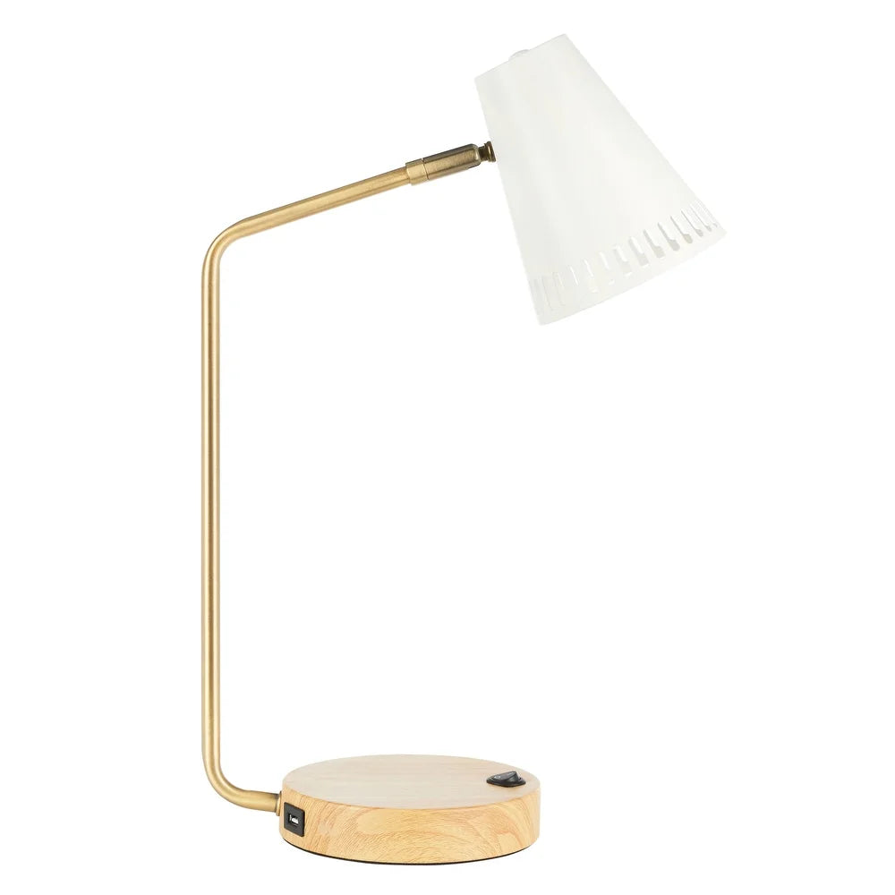 Lighting Veda Task 19" Table Lamp - 12" W x 6" D x 19" H