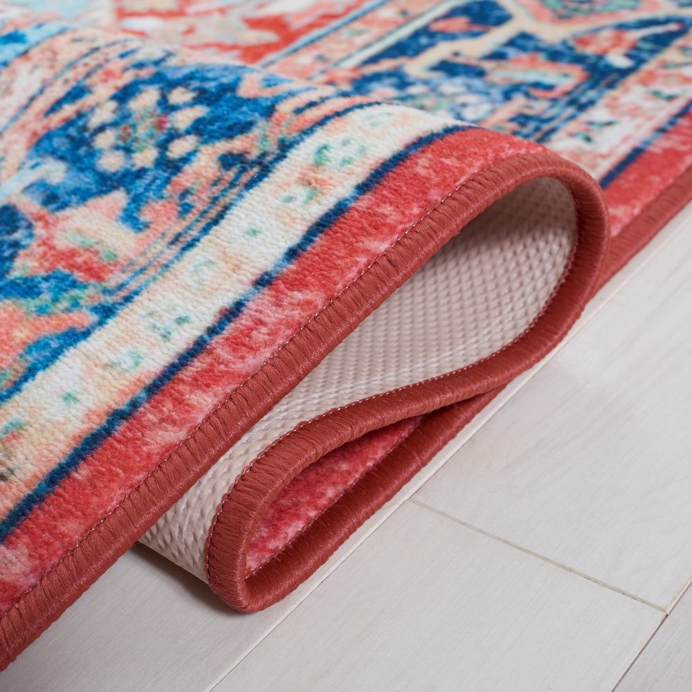 Riviera Algimanta Oriental Machine Washable Soft Rug