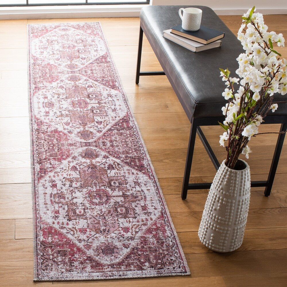 Serapi Marieana Shabby Chic Distressed Machine Washable Soft Rug