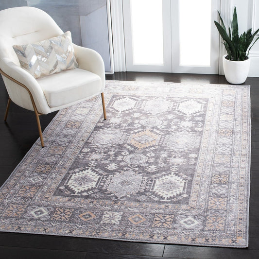 Serapi Veselinka Shabby Chic Distressed Machine Washable Soft Rug