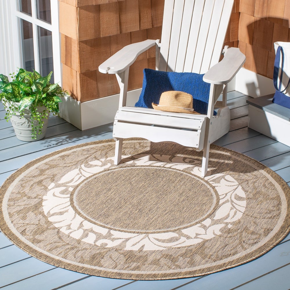 Courtyard Doreen Indoor/ Outdoor Patio Backyard Soft Rug