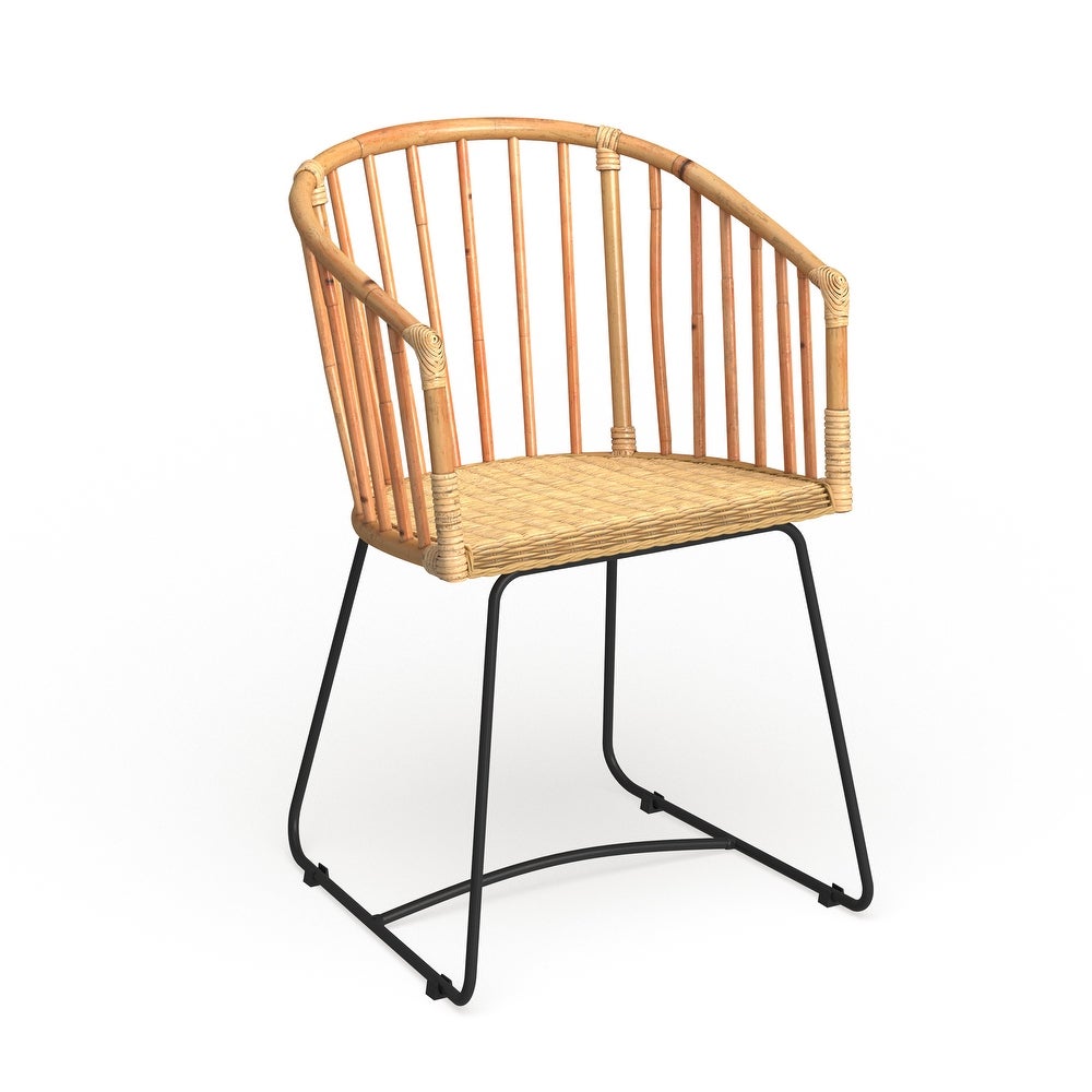 SAFAVIEH Dining Siena Rattan Natural Dining Chair