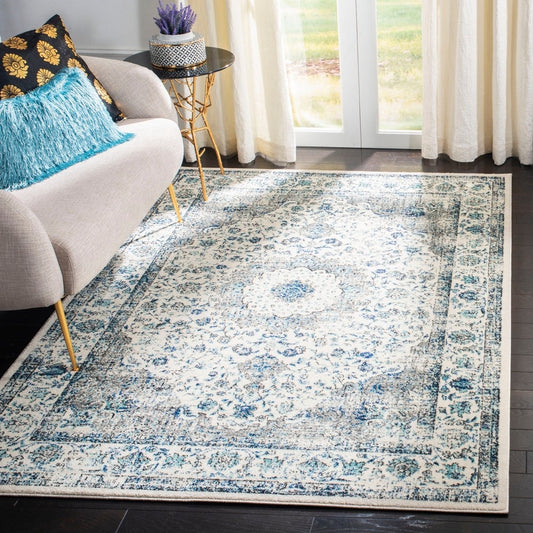 Vintage Grey/Ivory Area Rug