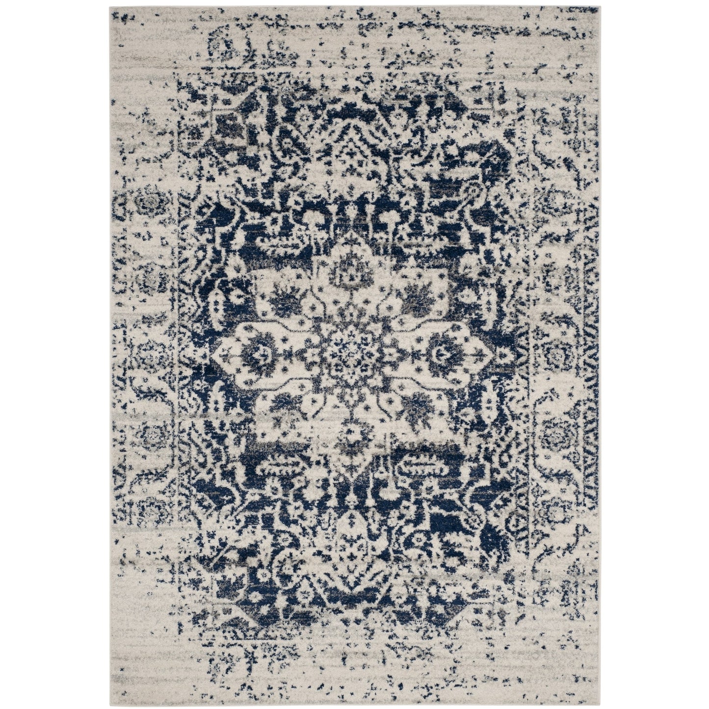 Contemporary Cream/ Navy Rugs