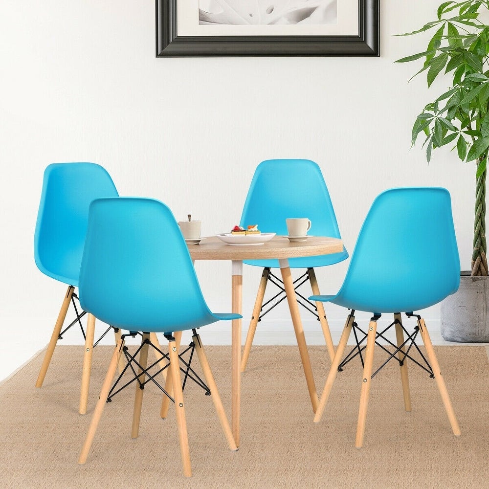 Set of 2 Mid Century Modern DSW Dining Side Chair - 22" x 18.5" x 32" (D x W x H)