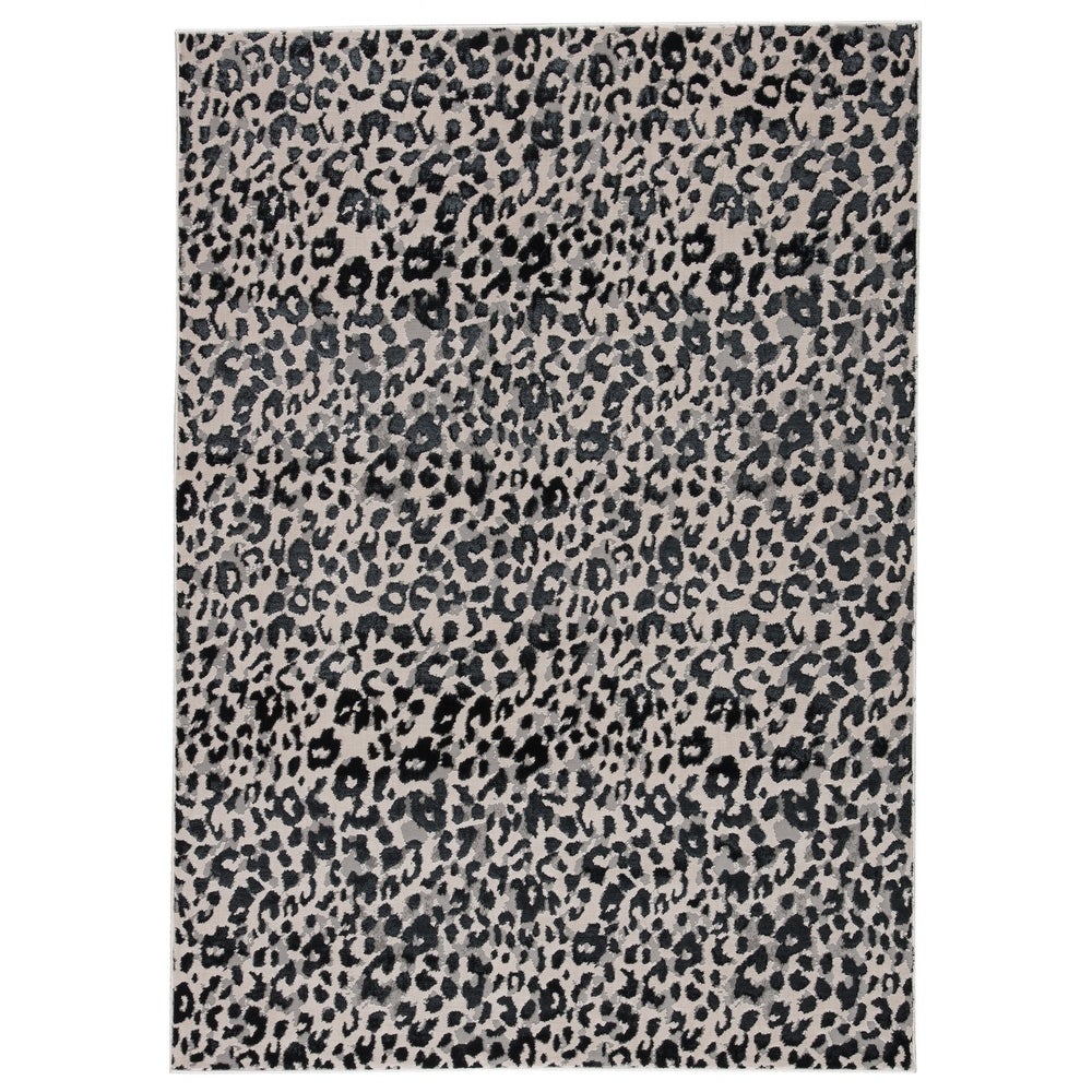 Bellamy Power-loomed Gray/ Black Soft Area Rug