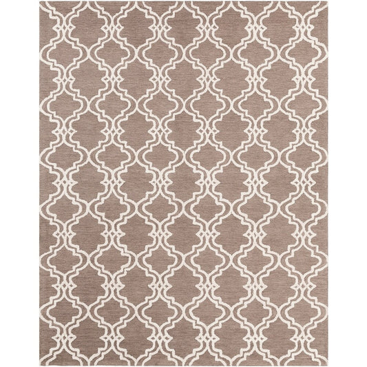 Dione Micro-Looped Moroccan Trellis Cotton Soft Area Rug