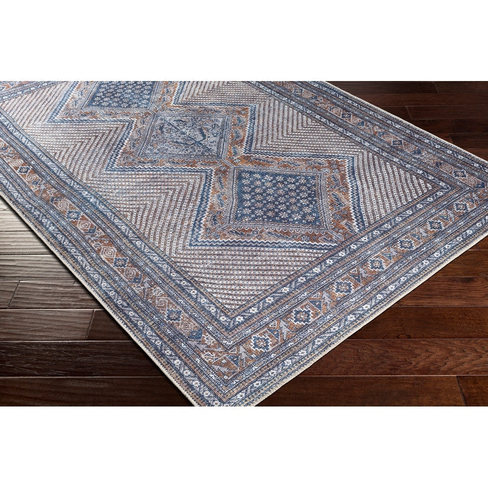 Vintage Medallion Printed Machine Washable Area Soft Rug