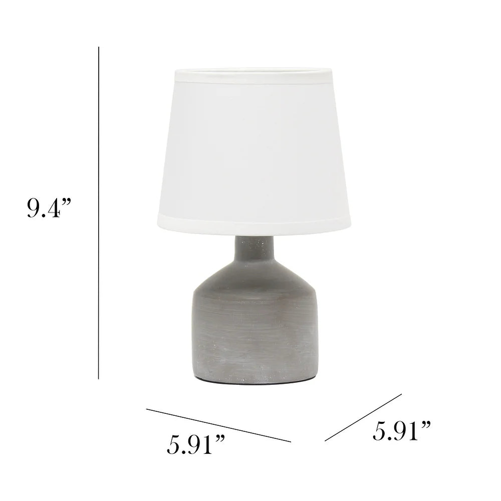 Simple Designs Mini Bocksbeutal Ceramic Table Lamp