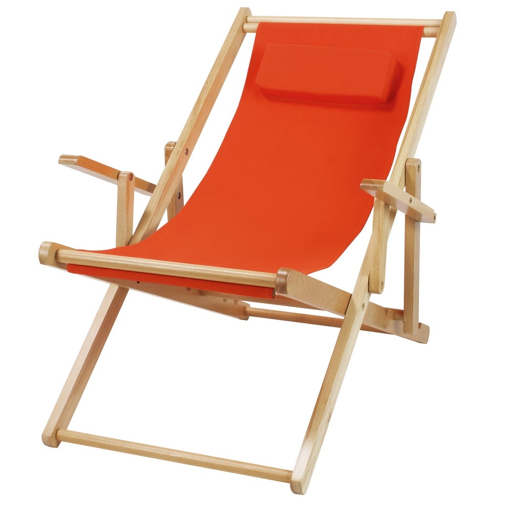 Sling Chair Natural Frame-Natural/Wheat Canvas