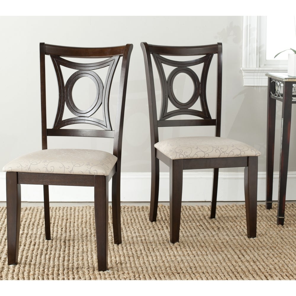 SAFAVIEH Parsons Dining Sophia Beige Dining Chairs (Set of 2)