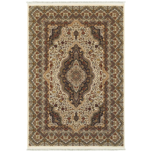 Maracle Medallion Fringed Soft Area Rug