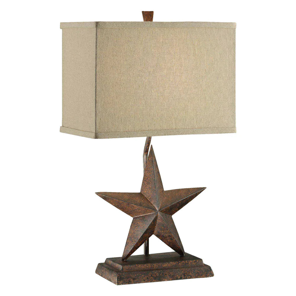 Star Rustic Metal 23-inch Table Lamp