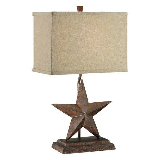 Star Rustic Metal 23-inch Table Lamp