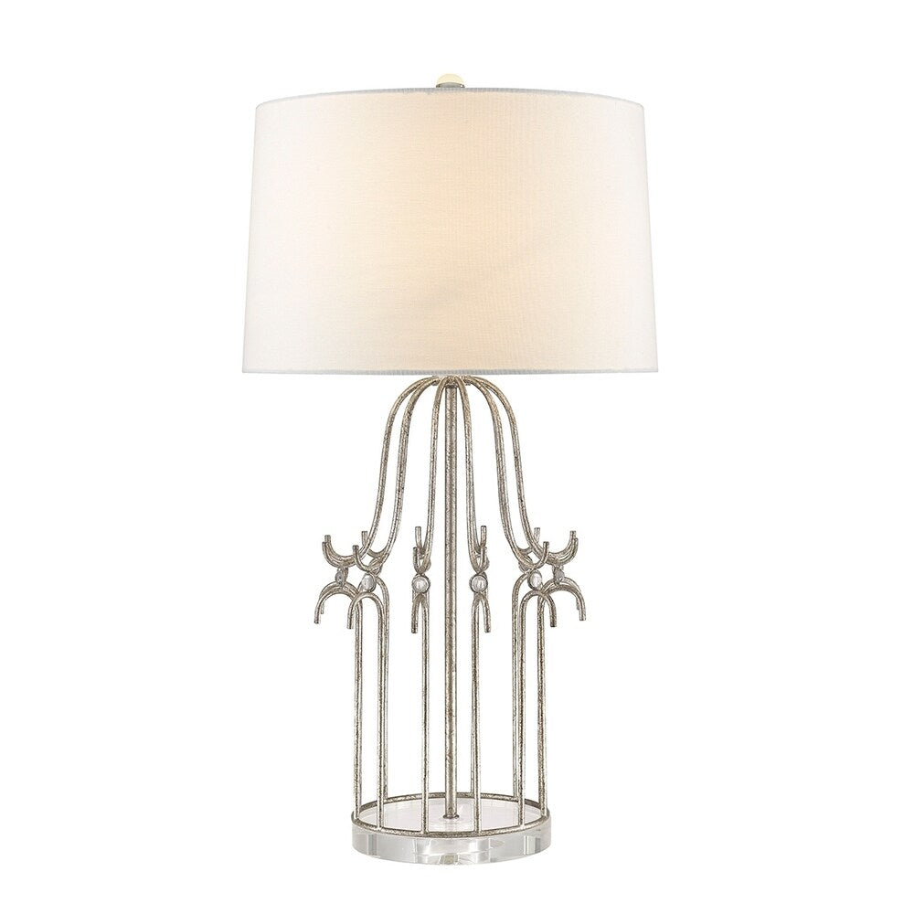 Buffet Table Lamp in Silver Gold By Lucas McKearn